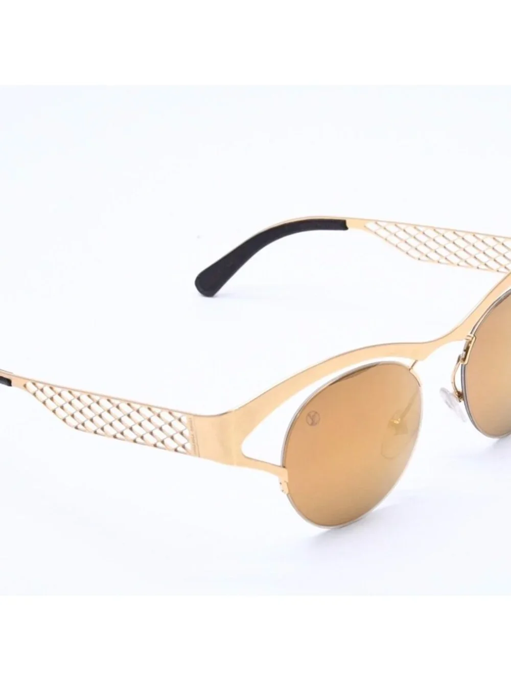 Louis Vuitton Sunglasses Leather Gold Eyewear